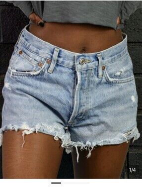 Agolde Sz 28 Denim Shorts Euc Anthropologie